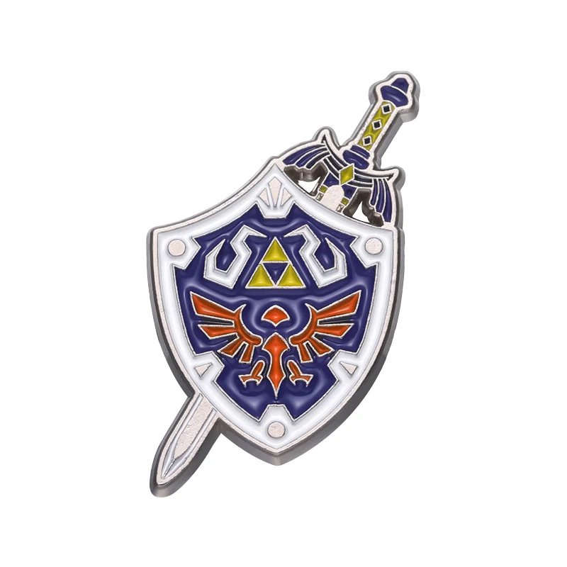 Broche Escudo Hyliano y Espada Maestra