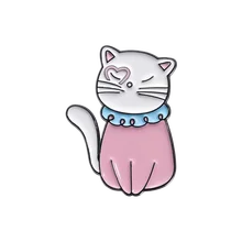 Broche gato rosado