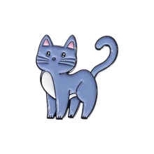 Broche gato azul