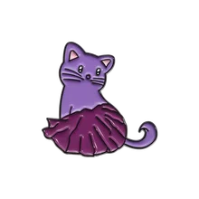 Broche gato morado