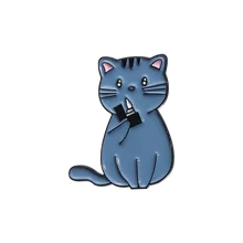 Broche gato azul 2