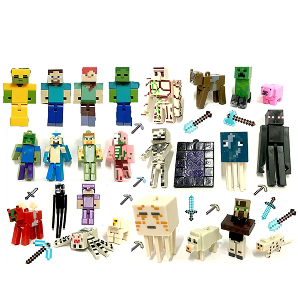 Figuras aleatorias de Minecraft